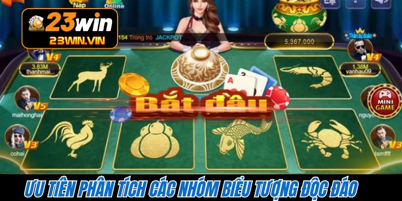 Ưu tiên phân tích các nhóm biểu tượng độc đáo 